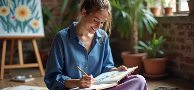 Plongez dans l’univers poétique et créatif de Caro Bleue Violette