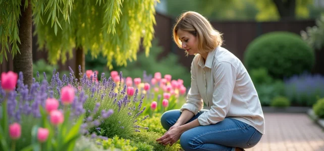 Créer un parterre fleuri avec saule crevette : idées d’associations végétales réussies Créer un parterre fleuri avec saule crevette : idées d’associations végétales réussies
